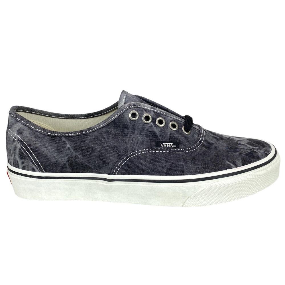 NEW Vans Authentic Denim Destroy Black White Shoes VN0A5HZS9FL Mens 4.5 Womens 6